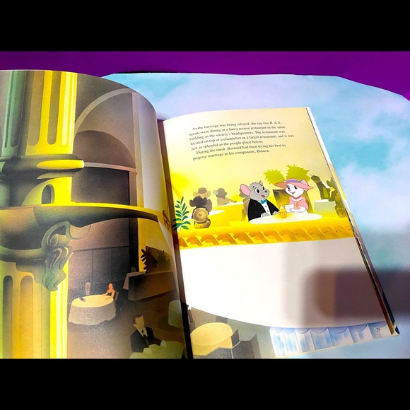 WALT DISNEY’S VINTAGE 1990 THE RESCUERS DOWN UNDER HARDCOVER COLLECTABLE BOOK - Picture 5 of 16